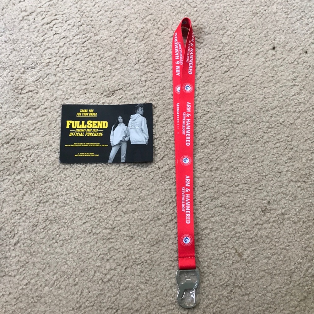 Full Send Arm & Hammered Lanyard